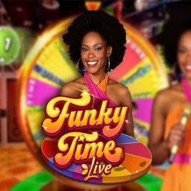 Funky Time logo by Evolution Spinstein Casino