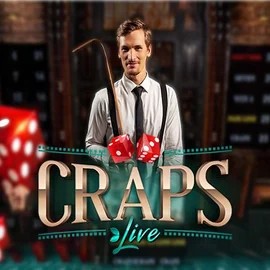 Live Craps online game logo by Evolution on spinsteincasino.fi