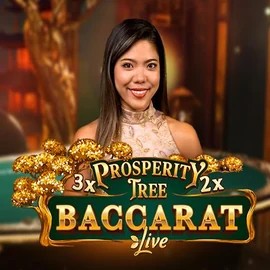 Prosperity Tree Baccarat slot logo by Evolution at Spinstein Casino