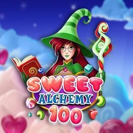 Sweet Alchemy 100 logo – Slots by Play'n GO at Spinstein Casino